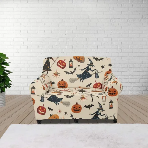 Vista 129 de Horeset Fundas elásticas para sofá con diseño de flores otoñales, lavables para sofá de 2 cojines, funda protectora para mascotas y perros