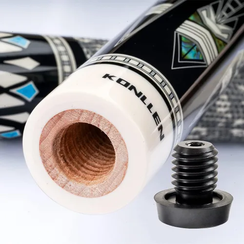 Vista 5 de KONLLEN Taco de billar de goma para parachoques de piscina Bloque de taco de piscina con conexión a tope Accesorios multifunción para MEZZ Predator