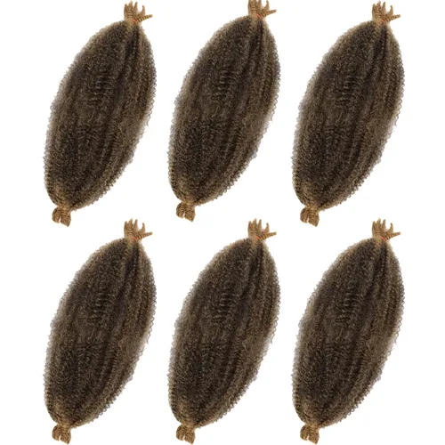 Vista 28 de Cabello para trenzar de 10 pulgadas para locs suaves sintéticos, trenzas de ganchillo Passion Spring Cuban Twist Hair Butterfly Loc Marley Twist