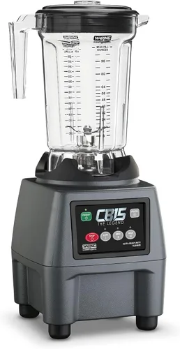 Vista 6 de Waring Licuadora Comercial CB15P Ultra Resistente de 3.75 HP, controles de panel táctil eléctrico con copoliéster libre de BPA, contenedor de 1