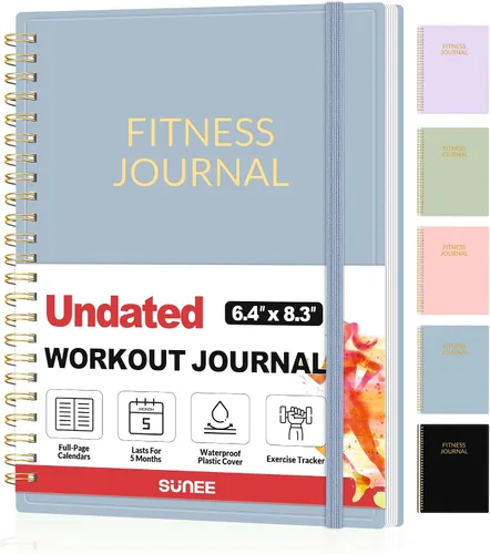 Vista 12 de Diario de Fitness y Planificador de Entrenamiento para Mujeres y Hombres, A4 (21.6 cm x 27.9 cm) Diario de Entrenamiento y Libro de Planificación
