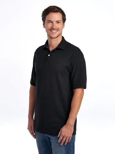 Vista 2 de Jerzees Polo de manga corta para hombre, resistente a las manchas, tallas S-5x