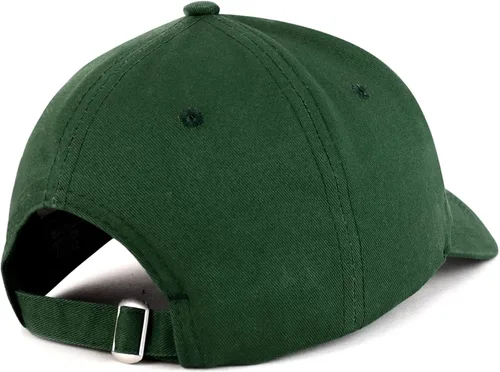 Vista 2 de Trendy Apparel Shop Gorra 100% algodón cepillado bordada con texto en inglés Puerto Rico