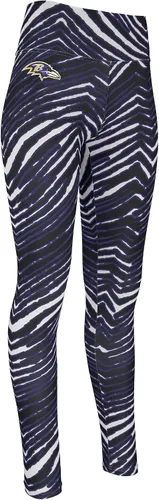 Vista 62 de Zubaz NFL Mallas para mujer de longitud completa de cintura alta básica 1.0