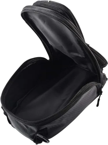 Vista 7 de KATUR Bolsa para tanque de combustible de gasolina para motocicleta, tela Oxford impermeable con fuerte bolsa magnética compatible con Harley Honda