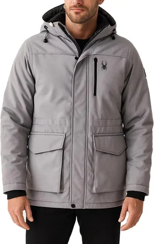 Vista 8 de Spyder Abrigos de Invierno para Hombres - Chaqueta de Forro Polar Parka Abrigo de Plumón de Invierno Resistente al Viento Impermeable Chaquetas