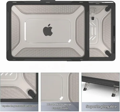 Vista 7 de Batianda Extreme - Funda resistente para MacBook Pro de 14 pulgadas 2026 Negro