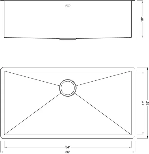 Vista 7 de Zero Radius - Fregadero de cocina de acero inoxidable de calibre 16 duradero de calibre 16 con colador de cesta elevable (30 pulgadas)