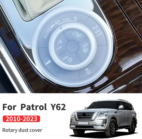 Vista 2 de Cubierta para caja de cambios Nissan Patrol Y62 2010-2023, cubierta antipolvo, engranaje de control central, película protectora, accesorios