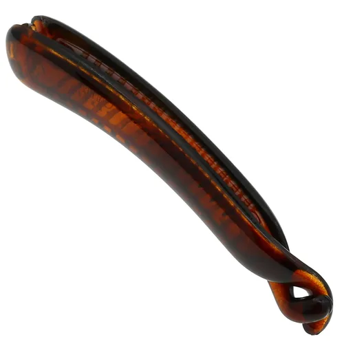 Vista 9 de Camila Paris NV134 - Pinza para cabello francés, soporte flexible para cola de caballo clásico para niñas, peine de plátano entrelazado Negro