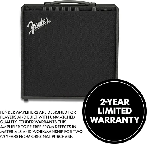 Vista 7 de Fender Mustang LT50 - Amplificador de guitarra, 50 vatios, con 2 años de garantía, 30 efectos preestablecidos con interfaz de audio USB