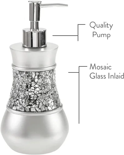 Vista 4 de Creative Scents juego de accesorios de lujo para baño, 4 piezas