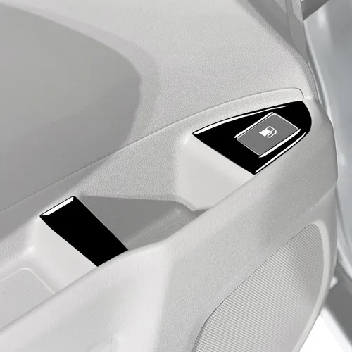 Vista 21 de 4 calcomanías para auto con diseño de pilar en el interior del espejo retrovisor compatible con Ridgeline 2017 2018 2019 2020/Passport