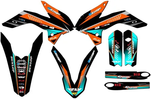 Vista 11 de Kit de base de gráficos Senge SX 105 Surge Black Senge 2013-2014 compatible con KTM