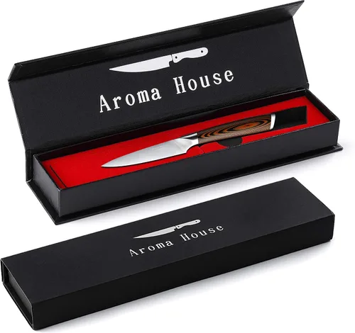 Vista 9 de Juego de regalo de Navidad, cuchillo de carne de 7 pulgadas y cuchillo de pelar de 4 pulgadas