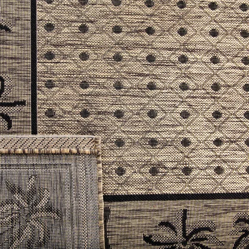 Vista 8 de SAFAVIEH Courtyard Collection - Alfombra de pasillo, 2 pies 3 pulgadas x 6 pies 7 pulgadas, color azul y marfil, no desprende pelusa y de fácil