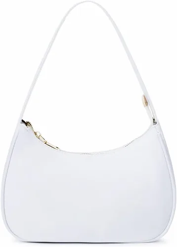 Vista 18 de CYHTWSDJ Bolsos de hombro para mujeres, lindo bolso tote tipo hobo con cierre de cremallera y mini cartera de mano Nailon Negro