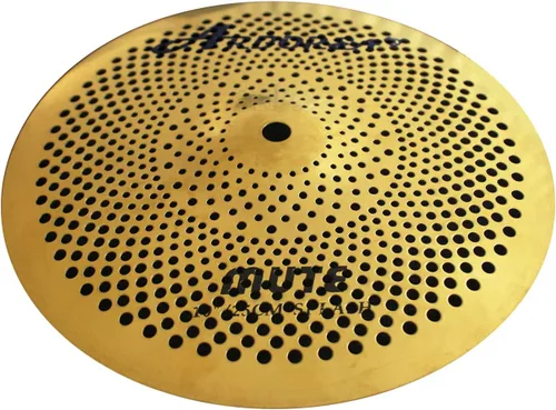 Vista 3 de Arborea - Platillo Splash de Bajo Volumen de 10 Pulgadas Dorado para Práctica de Set de Batería