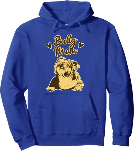 Vista 3 de Funny Bully Mom American Bully Parent Muscular Dog Pullover Sudadera con capucha