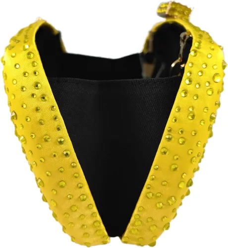 Vista 7 de Boutique De FGG Bolsos de noche para mujer, bolsos de mano de cristal para fiesta de boda, bolsos de diamantes de imitación para novia