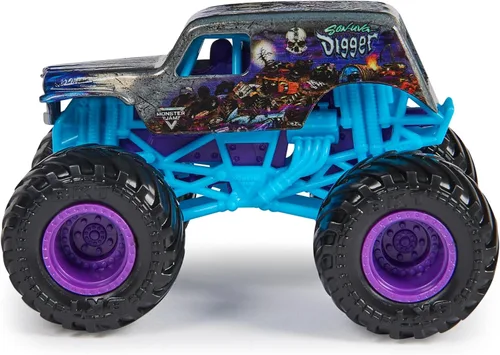 Vista 4 de Monster Jam 2023 Spin Master 1:64 Diecast Truck Series 32 Steel Reveal Son-uva Digger