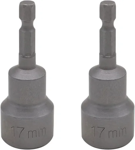 Vista 10 de Broca magnética de tuerca de 1/4 de pulgada con vástago hexagonal de 0.276 in, adaptador de enchufe de alimentación de cambio rápido, brocas