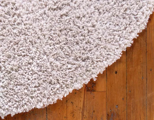 Vista 384 de Unique Loom Colección Davos Shag - Alfombra Lino
