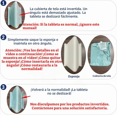 Vista 2 de Soporte universal para cojín para tablet, soporte perezoso multiángulo con bolsillo de red y soporte para teléfono opciones para regazo, rodilla