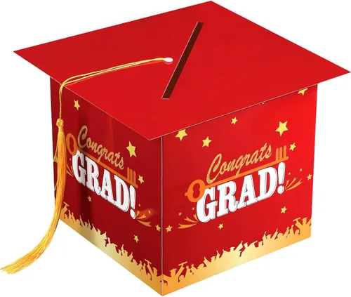 Vista 12 de Outus Caja de tarjetas de graduación 2026 con borla, titular de la tarjeta de felicitación para graduación, caja de regalo de graduación