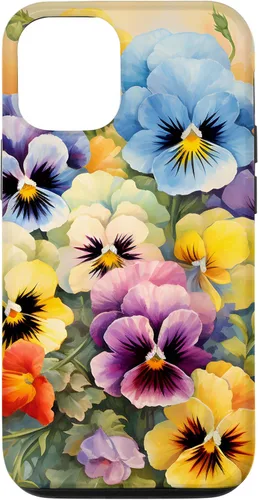 Vista 28 de Southern Boho Chic Happy Pansy Floral Garden Bouquet Case for iPhone 17