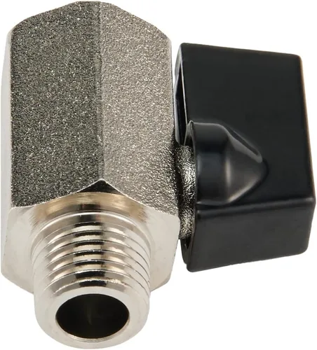 Vista 5 de EFIELD 1/4 Válvula de bola de latón de 1/4 "hembra NPT X 1/4" macho NPT válvula de cierre roscada, (MINI001)