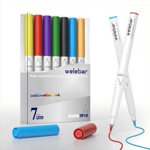 Vista 8 de Paquete de 12 bolígrafos infusibles compatibles con Cricut Maker 3/Maker 4/Maker/Explore 3/4/5/Air 2/Air, juego de bolígrafos de tinta