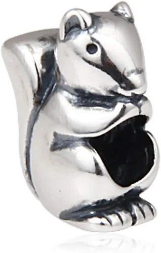 Vista 8 de Lucky Dog conejo encanto 925 plata esterlina Animal Beads Pet Charms para pulsera de Pandora encantos Perro