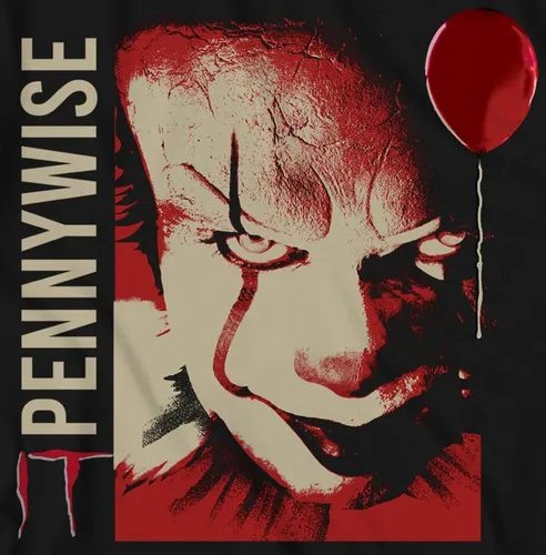 Vista 3 de IT Pennywise Face - Camiseta para hombre