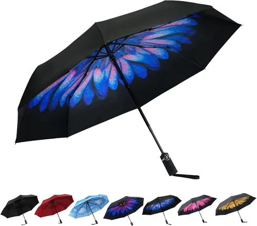 Vista 2 de SY COMPACT - Paraguas de viaje automático resistente al viento - Tienda de fábrica lucite