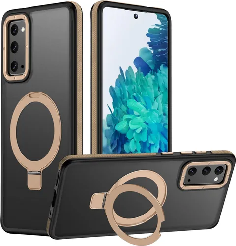 Vista 9 de Funda para Samsung Galaxy S24 Plus, soporte de anillo magnético ajustable [compatible con Magsafe], [protección a prueba de golpes de grado militar]