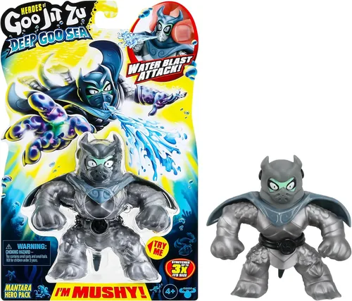Vista 8 de Heroes of Goo Jit Zu Paquete de héroes de Deep Goo Sea Blazagon. Juguete súper elástico lleno de goo. con función de ataque de agua a chorro.