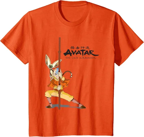 Vista 10 de Avatar: The Last Airbender Aang Momo Camiseta Heather Grey