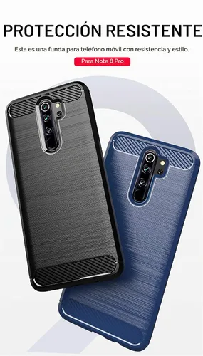Vista 7 de Asuwish Funda de teléfono para Xiaomi Redmi Note 8 Pro con protector de pantalla de vidrio templado y accesorios para celulares, silicona TPU suave