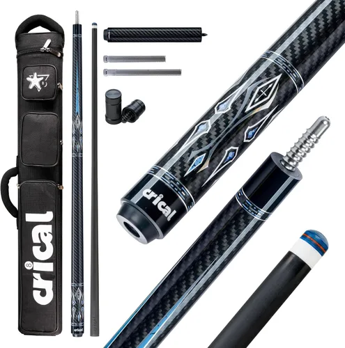 Vista 26 de CRICAL Carbon Fiber Pool Cue Stick 58in Low Deflection Billiard Cue