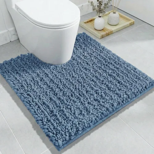 Vista 19 de Disolla Alfombra de baño pequeña, antideslizante, lavable, color beige, 17 x 24 pulgadas, súper absorbente, suave, alfombra de baño de felpilla