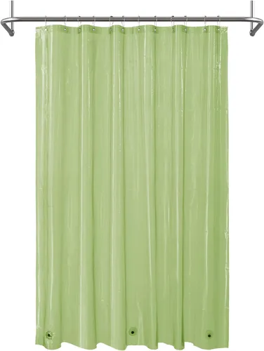 Vista 34 de Cortina de regadera para cabina de ducha 36x72, forro de cortina de regadera de plástico PEVA para baño, ligera e impermeable, 36 x 72, transparente