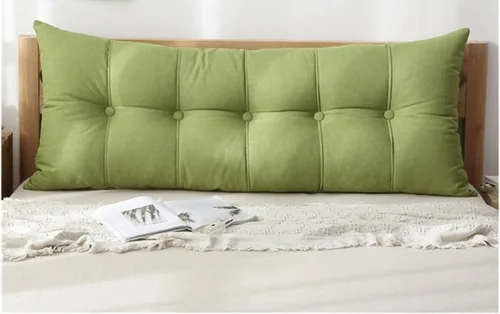 Vista 9 de XMAYODS Almohada para cabecero de lectura, almohada de reposo en cama, almohada de apoyo de posicionamiento del respaldo, relleno extra, lavable #1