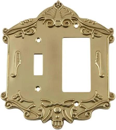 Vista 58 de Nostalgic Placa de cubierta de interruptor de luz victoriana de almacén