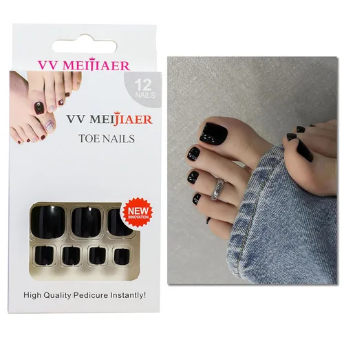 Vista 4 de Uñas postizas de acrílico a presión, uñas postizas de cobertura completa, uñas postizas a presión, uñas postizas de cobertura completa, uñas