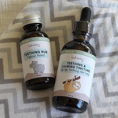 Vista 4 de Tintura natural para dentición Bye Bye Teething Hello SLEEP! de BALM! Baby 2 oz, individual