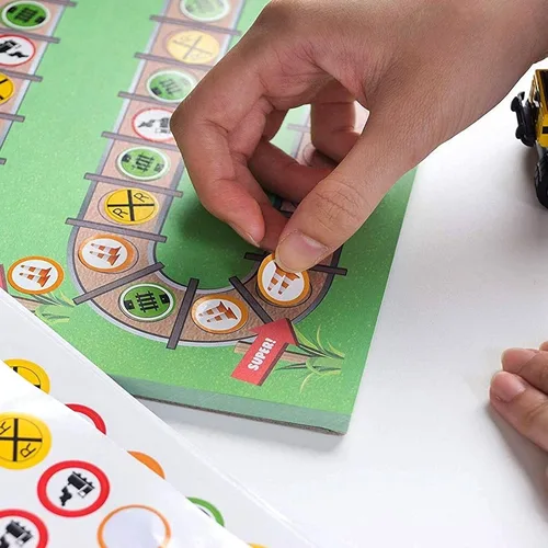 Vista 3 de Tabla de entrenamiento para ir al baño – Tabla de incentivos de calcomanías para niños pequeños – Diseño temático de tren e incentivos