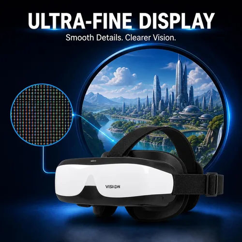 Vista 9 de Bigeyes H3 Personal Mobile Movie Cinema -Video Glasses with HDMI Input,Video Goggles,Built in Battery,Not VR HMD,Connected to Various Media Sources