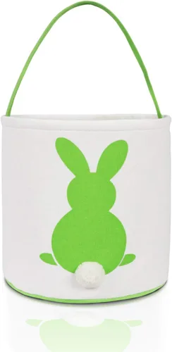 Vista 12 de [Usado] MONOBLANKS - Cestas de Pascua de conejo, color azul A Cubo vacío grande con asa, para caza de huevos de Pascua, dulces y soportes de regalo