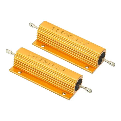 Vista 14 de PATIKIL 100 W 0,01 Ohm Resistencia con carcasa de aluminio, 2 paquetes de resistencias con carcasa de aluminio, resistencias bobinadas en caja